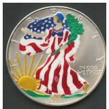 2000 ASE Colorized Silver Eagle 1 ozt