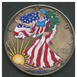 2000 ASE Colorized Silver Eagle 1 ozt