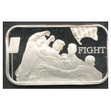 Trump 'Fight' .999 Silver Bar 1 ozt