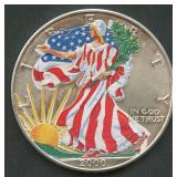 2000 ASE Colorized Silver Eagle 1 ozt