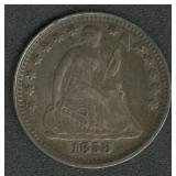 1858 Over Inverted Date (?) Seated Half Dime