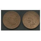 1872 and 1874 Indian Head Cents