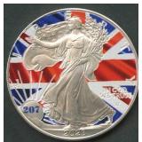 2023 ASE Colorized Silver Eagle 1 ozt