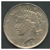 1922 Peace Silver Dollar