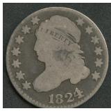 1824/2 Capped Bust Dime