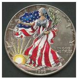 1999 ASE Colorized Silver Eagle 1 ozt