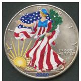 2000 ASE Colorized Silver Eagle 1 ozt