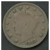 1912-S Liberty Head V Nickel