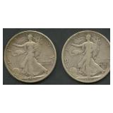 1916 and 1916-D Walking Liberty Half Dollars