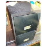 2 Drawer File Cabinet As Is w/Chimes & Contents