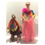 Handcrafted Whimsical Dolls 15" & 21" Tall