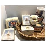 Porcelain Planter, Vase, Baskets, Ceramic Mugs