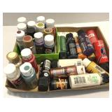 Box of Assorted Acylic Paint Craft Projects