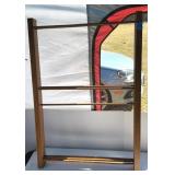 Wood Drying Rack & Small Side Table (as is)