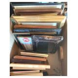 Box Full of Assorted Picture Frames