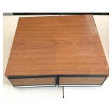 2 Drawer Cabinet VHS Tapes Holder Storage