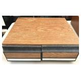 2 Drawer Cabinet VHS Tapes Holder Storage