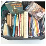 Plastic Crate Full of Books