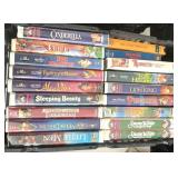 Plastic Crate Full of Disney VHS Tapes