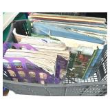 Plastic Crate Full of Magazines & Calendars