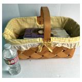 Wicker Basket w/Dolls Magazines