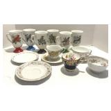 Coffee Cups Mugs Assorted Box Lot  Birds