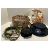 Hat Box with Assorted Hats
