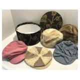 Hat Box with Assorted Hats