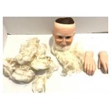Christmas Porcelain Santa Head and Hands Supplies
