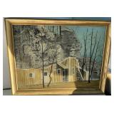 Barn Painting by J.H.Evans 26.5" x 20.5"