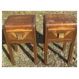 Set of MCM Wood Night Stands w/Drawer