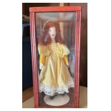 Procelain Doll In Case 17