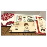 Valentine & Little Girl Fabric Sewing Projects