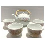 Japan Porcelain Teapot with Cup Sets Pastel Floral