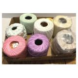Vtg Cotton Crochet Thread Lot