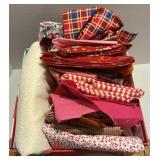 Assorted Sewing Fabric Box Lot