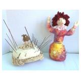 Handcrafted Pincushions w/Old Needles
