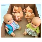 Plastic Elephant Cake Toppers & 1990