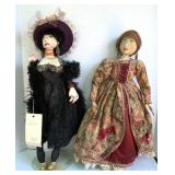 Handcrafted Ribbon Winning Fabric 22" Dolls