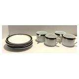 Crown Porcelain Prestige Cup & Saucer Sets