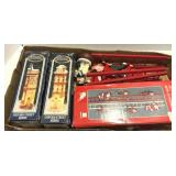 Christmas Dickens Village & 28.5" Ladder w/Elves