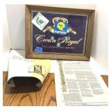 Crown Royal Mirror 18x14, Doll Print, Scrolls