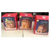 Americana Xmas Houses Cobbler, Book, Bank