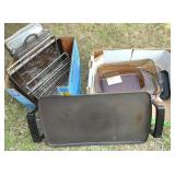 Assorted Kitchen Pans, Racks, Griddle, Etc.
