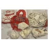 Vintage Doll Dress, Apron, Shoes and More