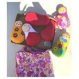 Box of Handmade 7" Felt Dolls