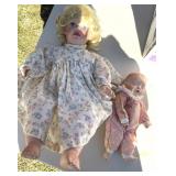 Laura Colabe Porcelain 21" Doll, Rolando Bello 11"
