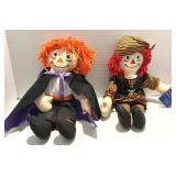 Applause Halloween Raggedy Ann & Andy Dolls
