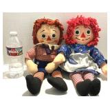 Knickerbocker Raggedy Ann & Andy Dolls
