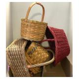 Assorted Wicker Baskets Lot